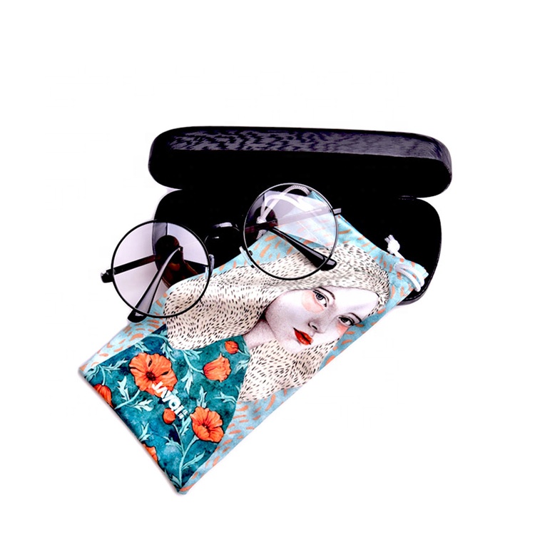 Cheap Price Fancy Two Side Drawstring Full Scale Glasses Bag 