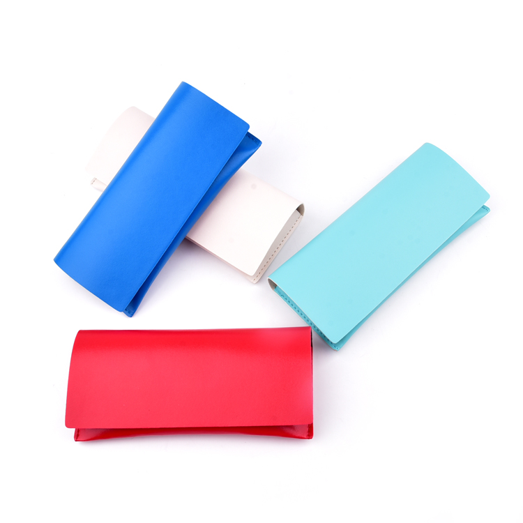 High Quality Leather Glasses Case Pouch Cloth Set
