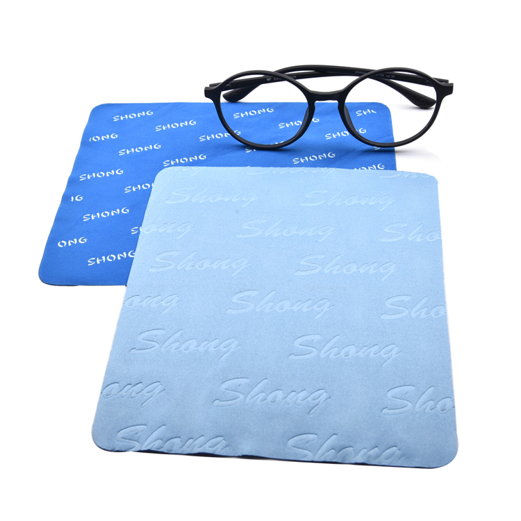 Custom Embossed Logo Microfiber Eyeglass Clothes Cloth For Glasses 