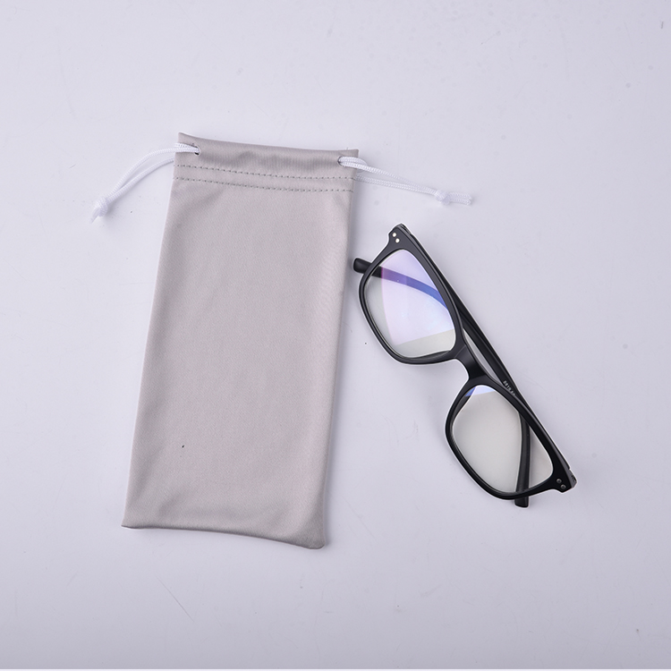 Jiaqi Custom Logo Print Gray White Blue Black Glasses Bag