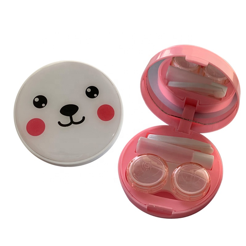 Cute Color Contact Lens Case Travel Box Kit