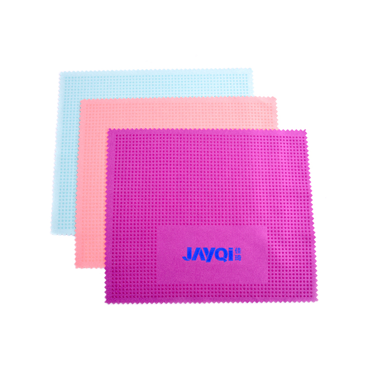 Microfiber Eye Glasses Cleaning Cloth With Silicon