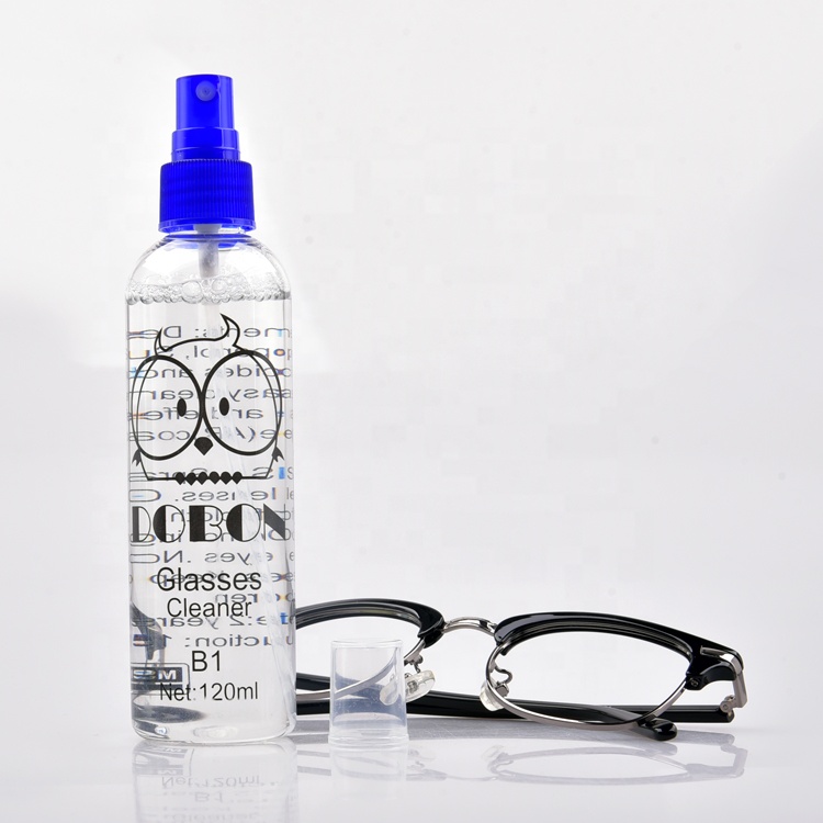 120ml Glasses Cleaner Liquid Custom Plastic Bottle Spray