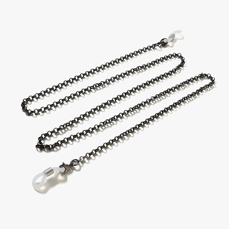 Acrylic Chain Holder For Glasses Retro Acrylic Glasses Chain Lanyards Stainless Steel Adjustable Metal Glasses Chain