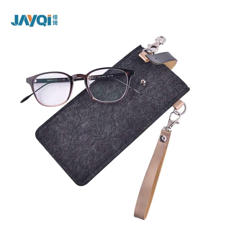 Custom Logo Soft Handmade Felt Glasses Bag
