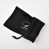 Custom Printed Polyester Black Sunglass Pouch Microfiber bag