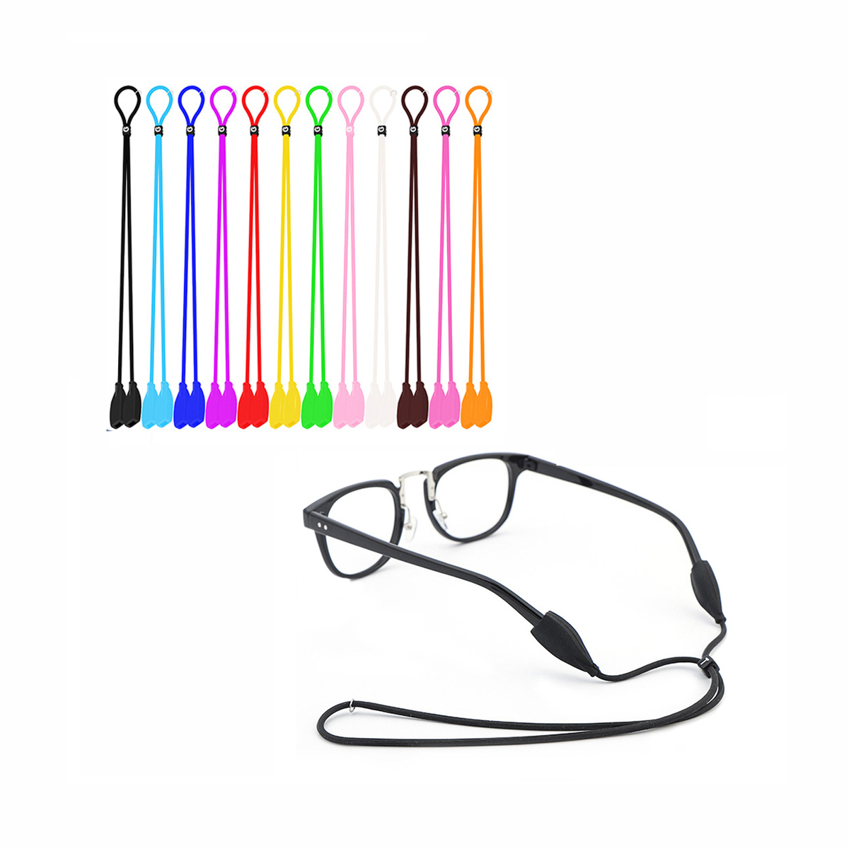 Fashionable Glasses Accessories Silicon Sunglasses Strap Multicol Eyeglasses Chains&Cords