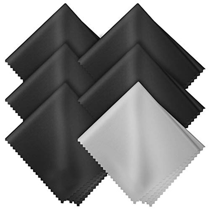 Custom Logo Gray Blue White Black Microfiber Glasse